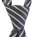 Donald Trump Signature Collection Men's Classic Dark/ Light Gray Stripes 100%