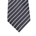 Donald Trump Signature Collection Men's Classic Dark/ Light Gray Stripes 100%
