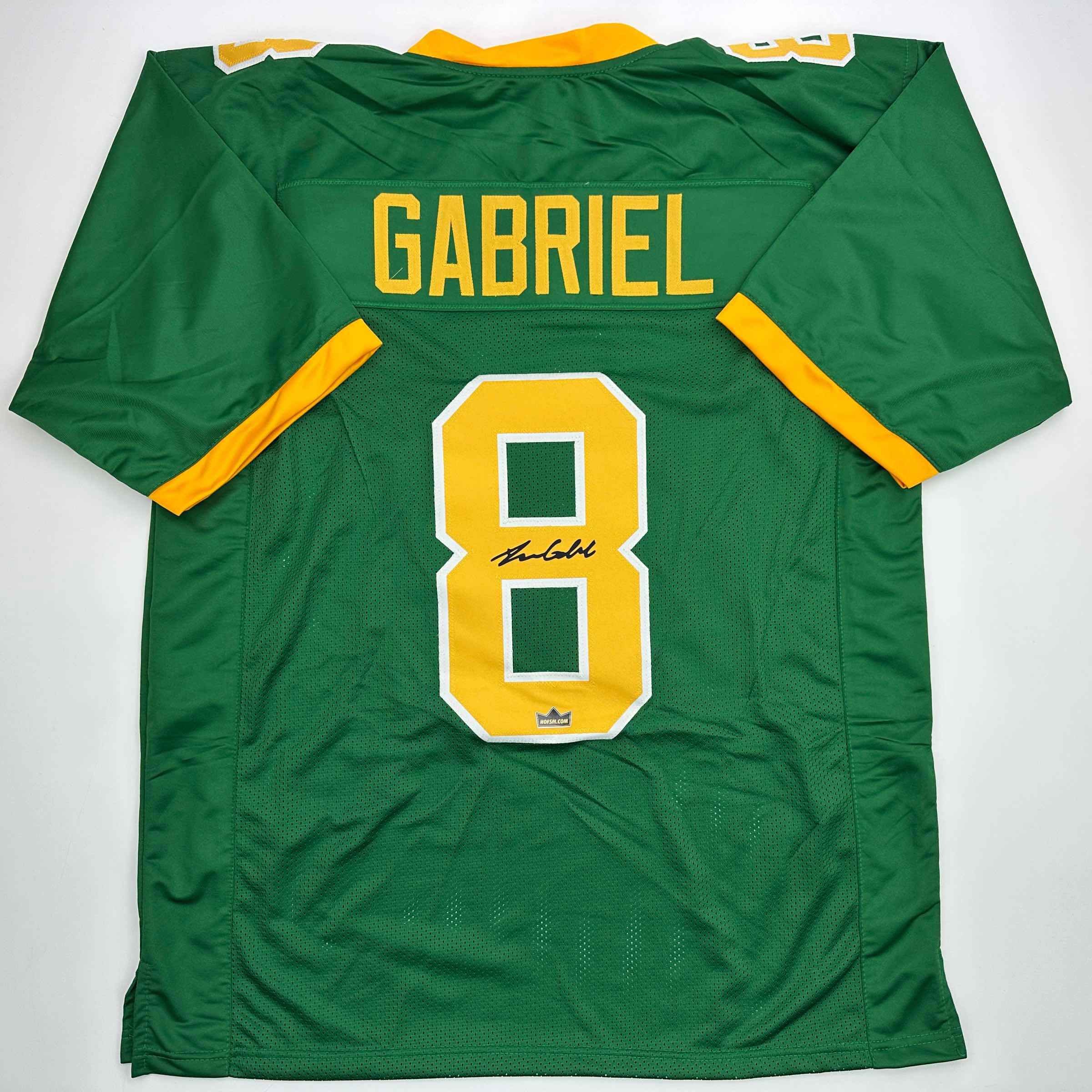 Facsimile Autographed Dillon Gabriel Oregon Green Auto Jersey Size Men's XL