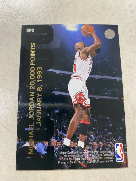 1992 UPPER DECK MICHEAL JORDAN 20,000 POINTS SP 2 VERY RARE AND COLLECTABLE