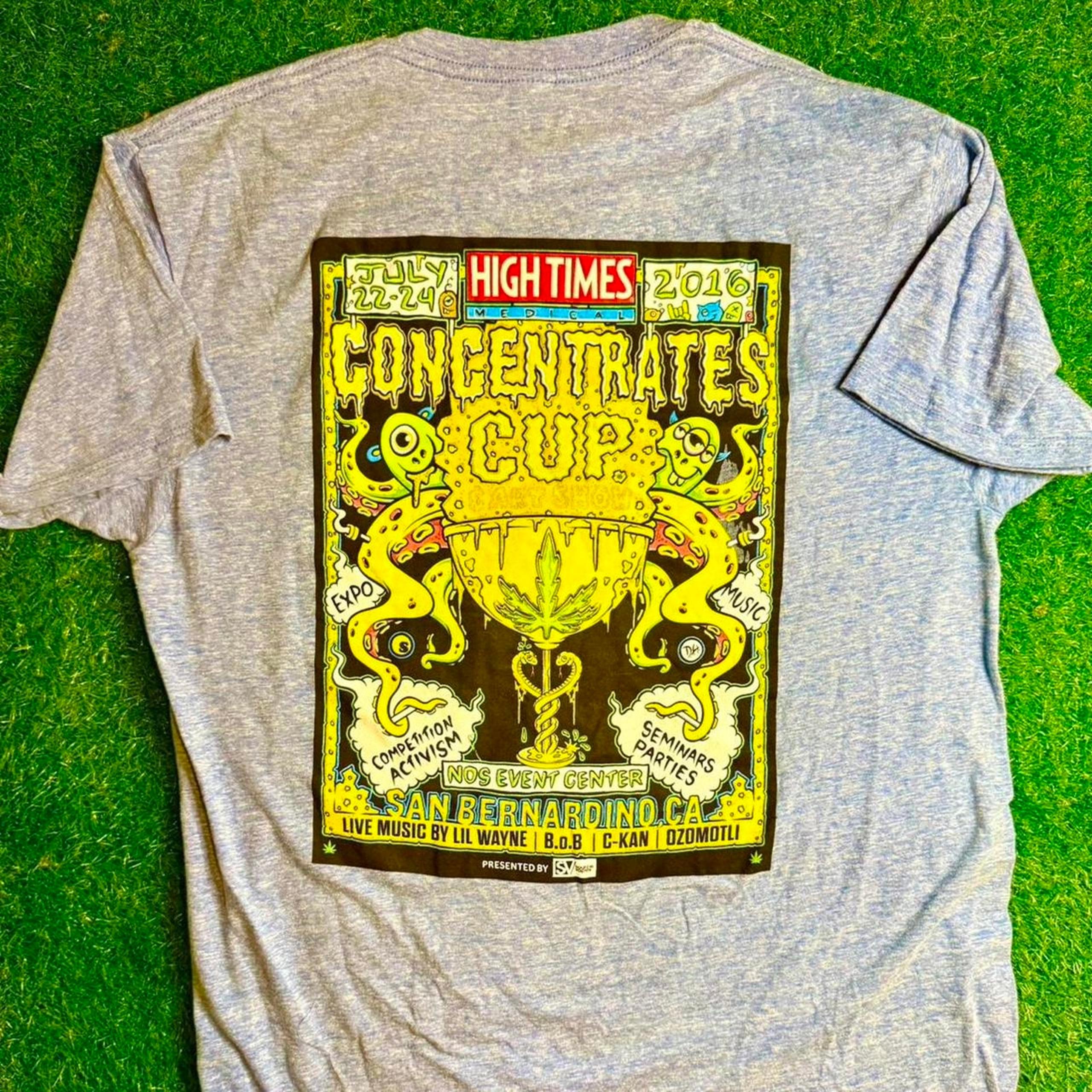 High Times 2016 Concentrates Cup - Lil Wayne - B.O.B -  Ozomotli - T-Shirt