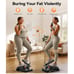 Exercise Stepper Mini Stair Steppers with Resistance Bands