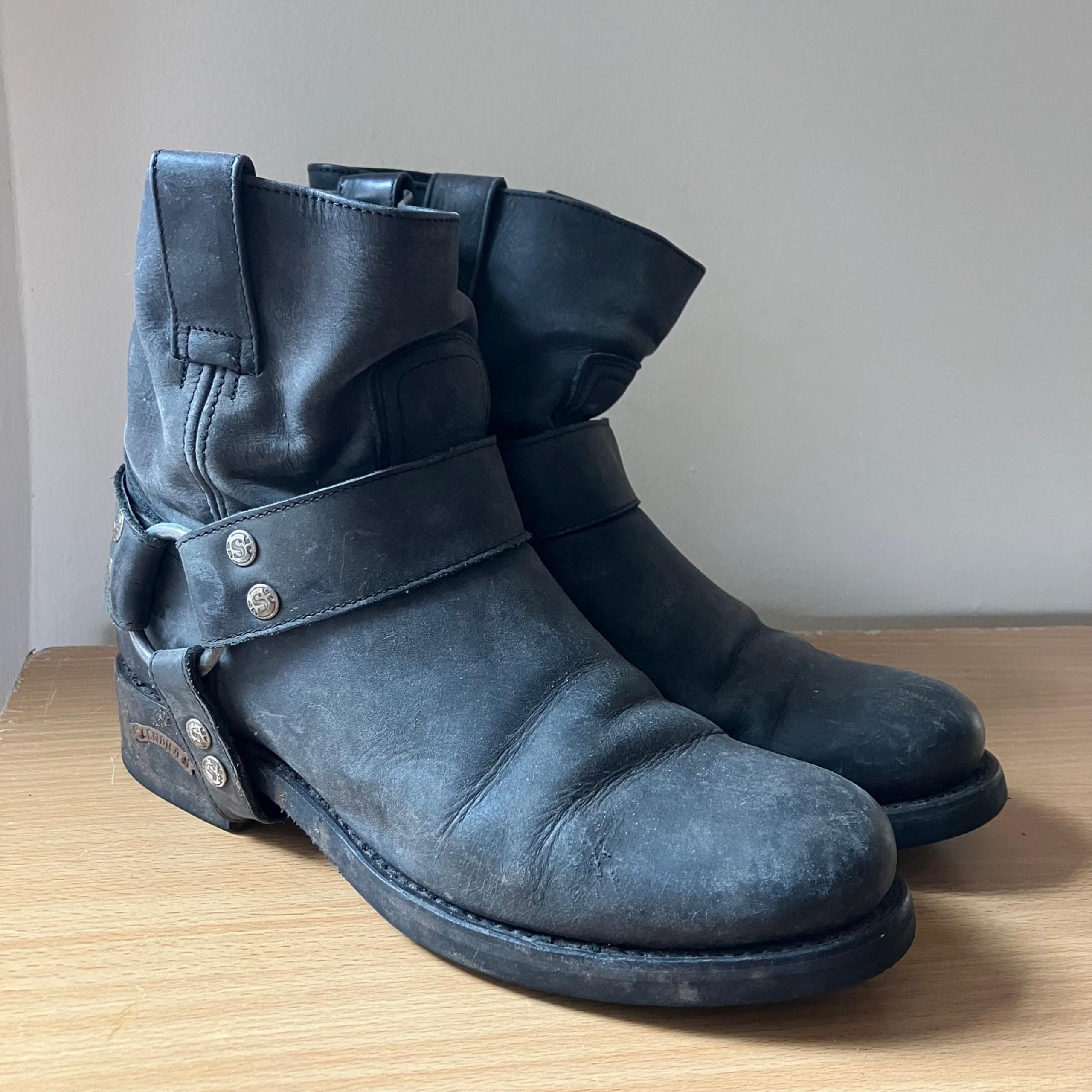 Vintage Sendra Harness Cowboy Boots