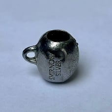 SMIRNOFF SILVER MARTINI 1970s 80s VODKA METAL KEY CHAIN , BRACELET, etc.,CHARM