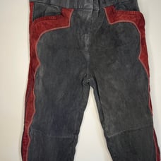 Isabel Marant Velvet Leather Western Trousers