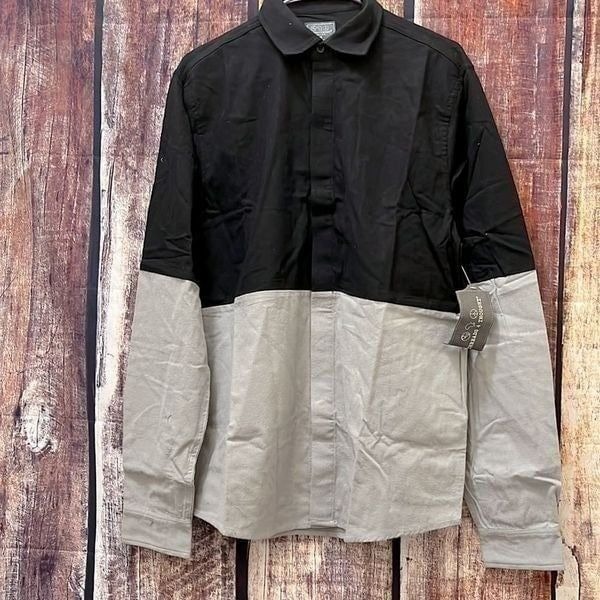 Threads 4 Thought Color Block Button Up Dress Shirt