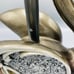 Swan Table Lamp Resin black silver gold 60 watts 120v corded glass mirror wings
