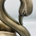 Swan Table Lamp Resin black silver gold 60 watts 120v corded glass mirror wings