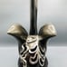 Swan Table Lamp Resin black silver gold 60 watts 120v corded glass mirror wings