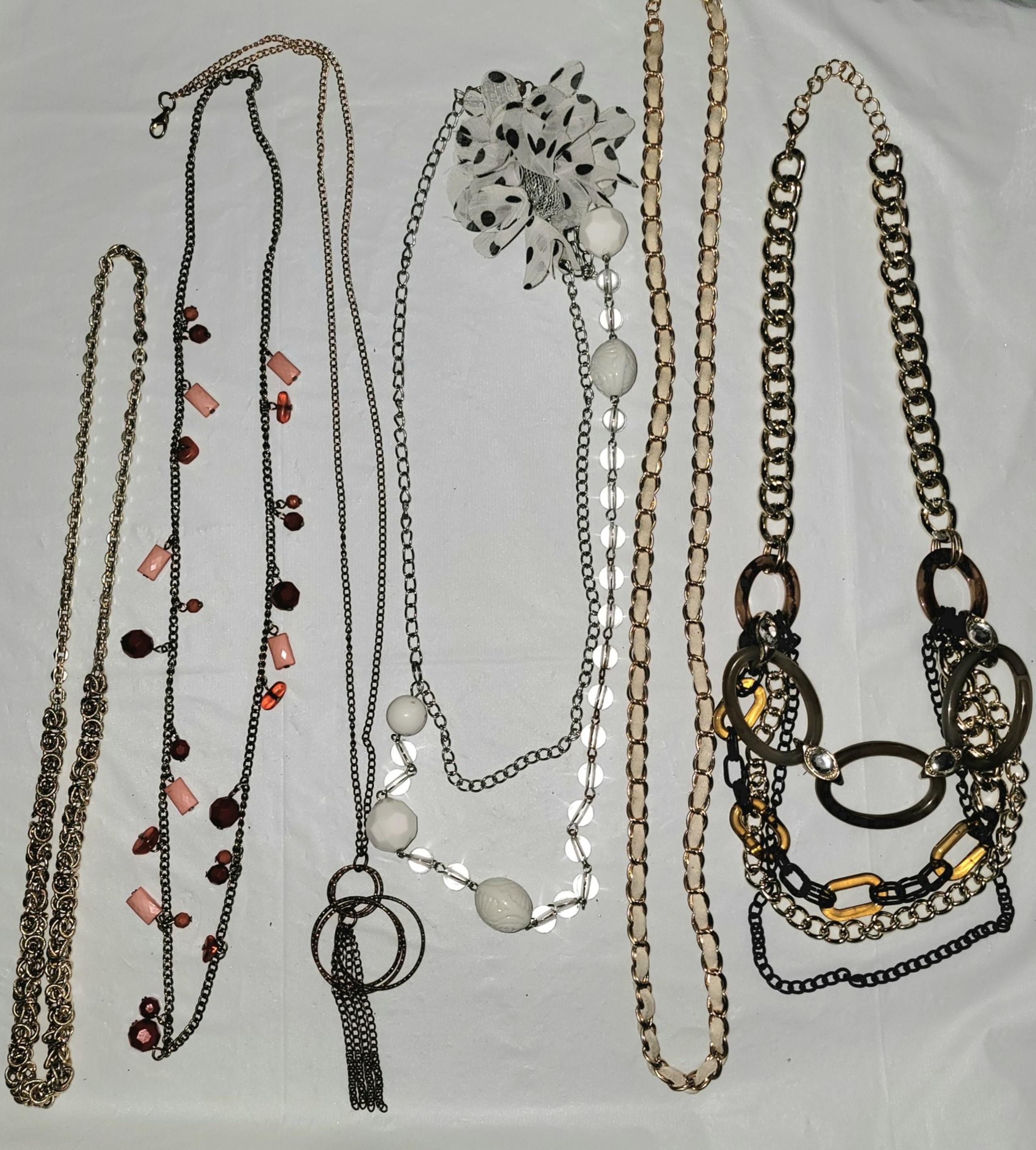 Womens Jewelry Necklace Lot of 6 #227
