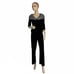 Alex Evenings Women's Portrait Collar Velvet Pant Set Small Petite