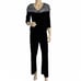 Alex Evenings Women's Portrait Collar Velvet Pant Set Small Petite