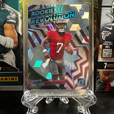 2024 Donruss #35 Bucky Irving Rookie Revolution Cubic Prizm RC #’d 07/50