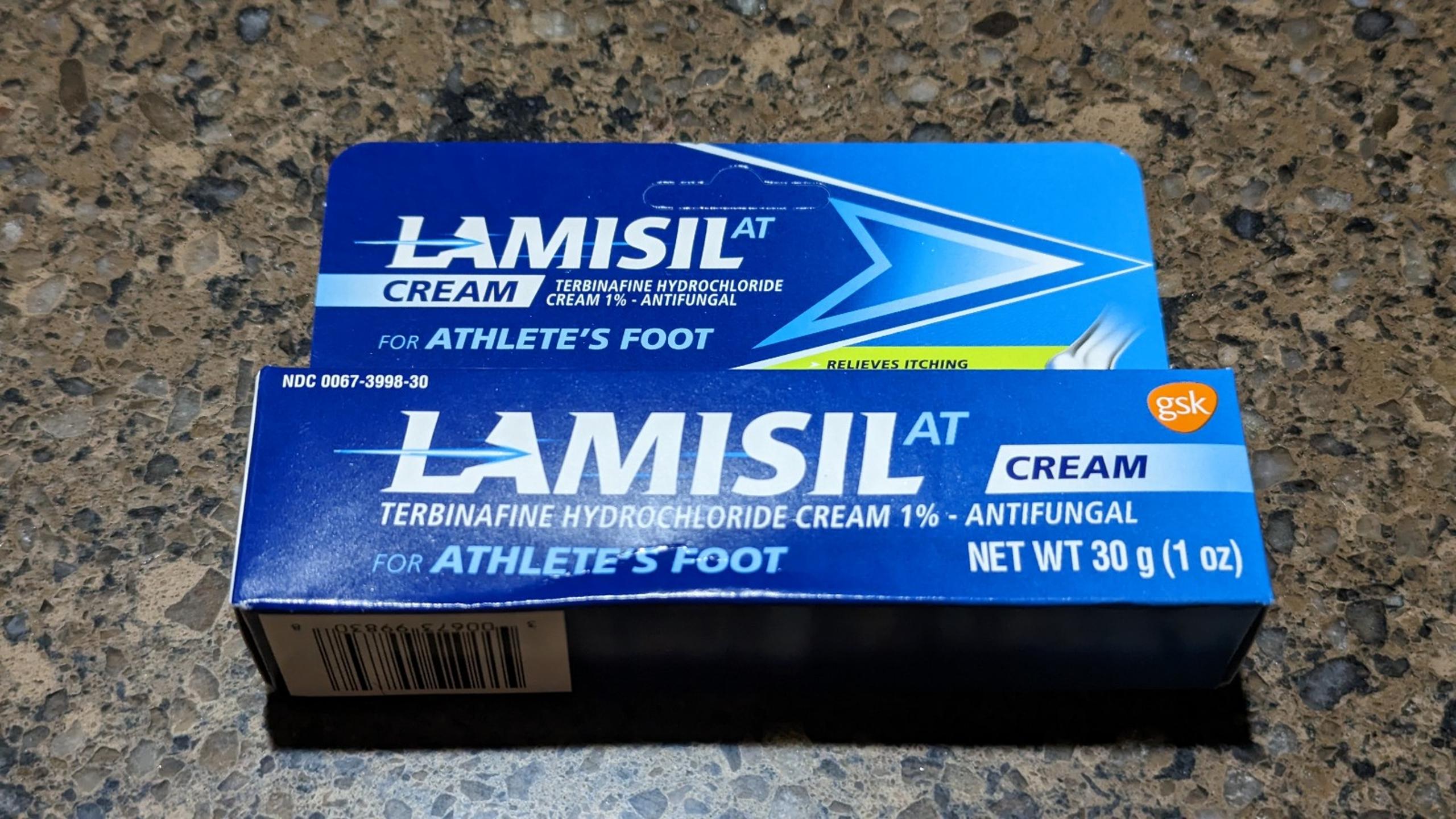Lamisil AT Antifungal Cream for Athletes Foot Terinafine Hydrochloride 1oz 10/23