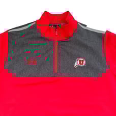 Under Armour Men's L Shirt Utah Utes Tech Loose 1/4 Zip Pullover Short Sleeve