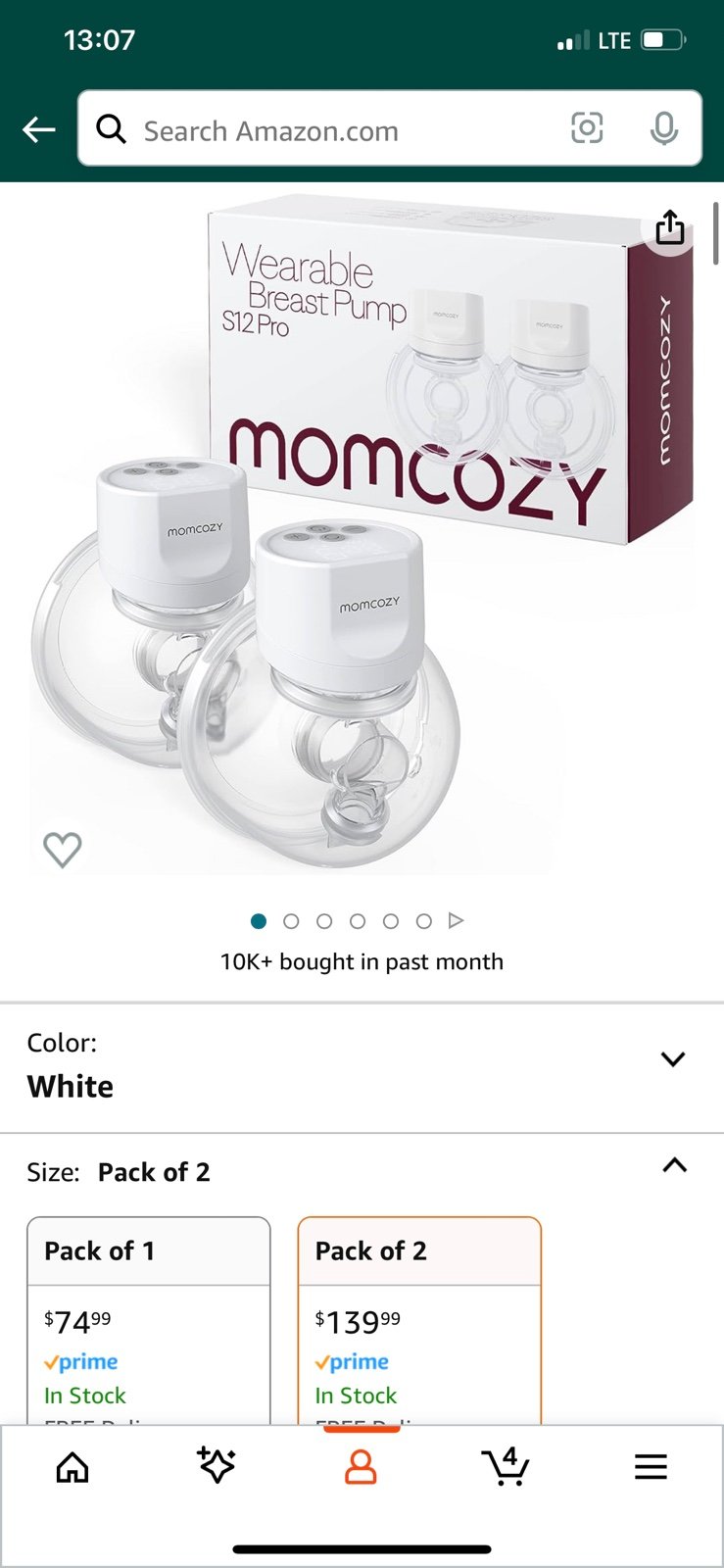 Momcozy S12 Pro Double Unit with Storage case
