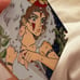 Princess Mononoke diamond pin