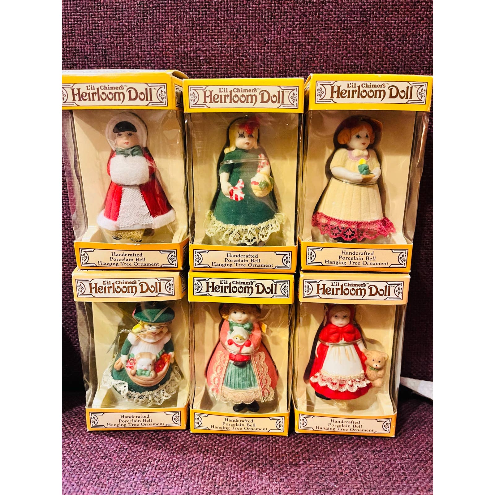 Lil Chimers Heirloom Dolls Handcrafted Porcelain ornaments