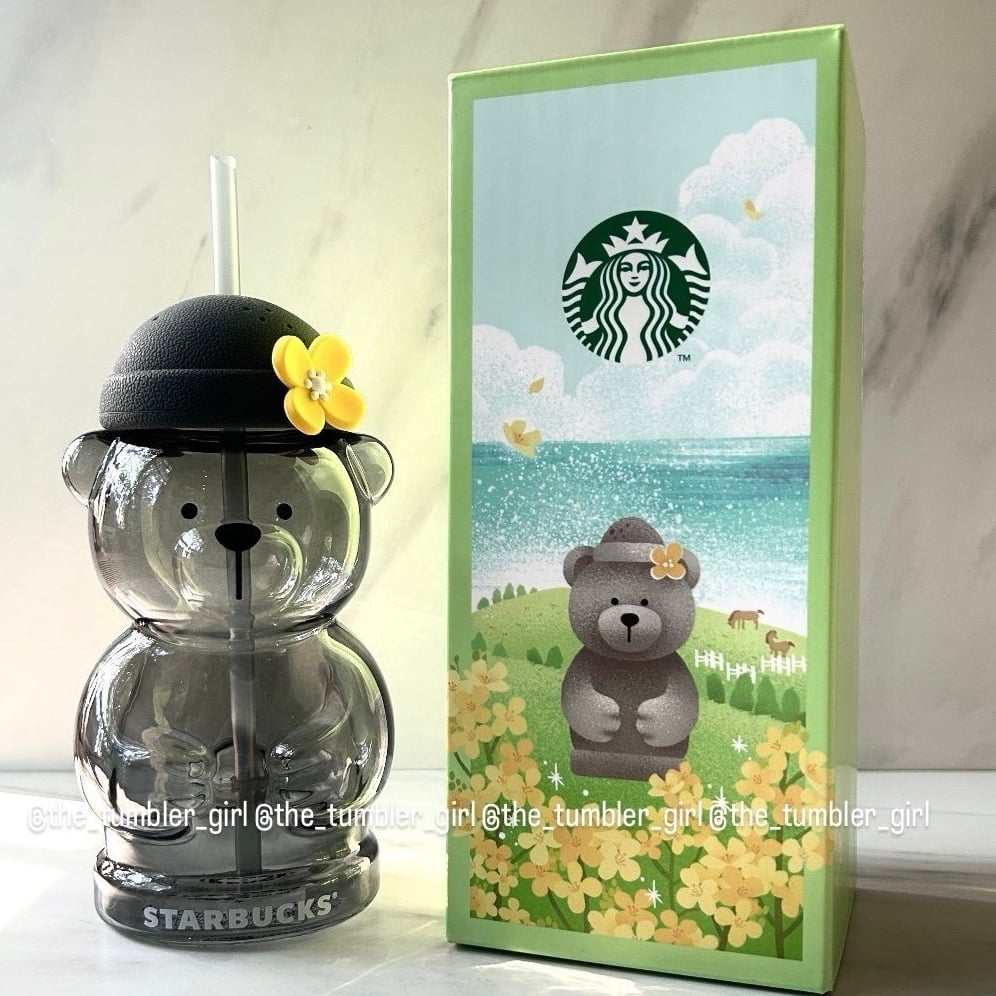 Starbucks Overseas 19oz Smoky Grey Bearista Glass  (RESERVED for Deann only)