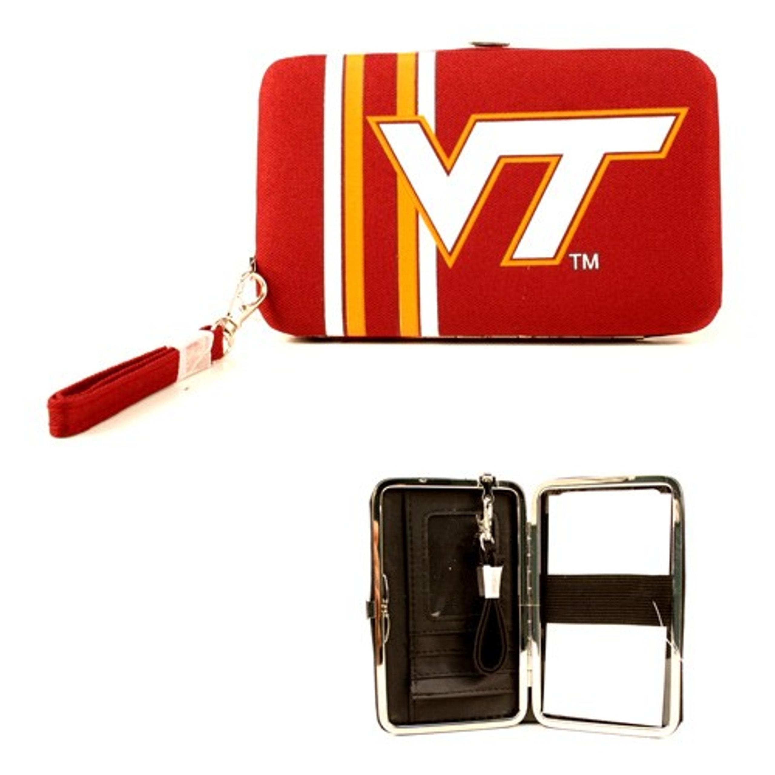 Virginia Tech Hokies Womens Wallet, Smartphone, NCAA Wristlet Card Slot Logo New