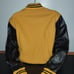 Black Wool Varsity Letterman Bomber Base