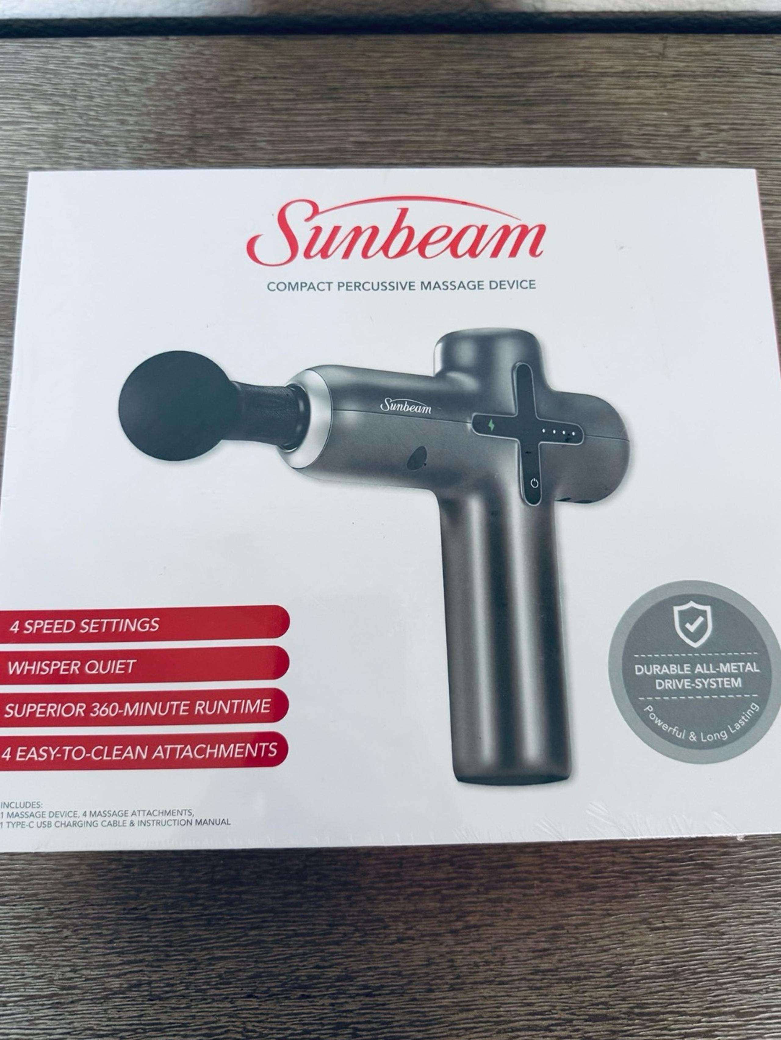 Sunbeam Compact Percussive Massage Device Massager