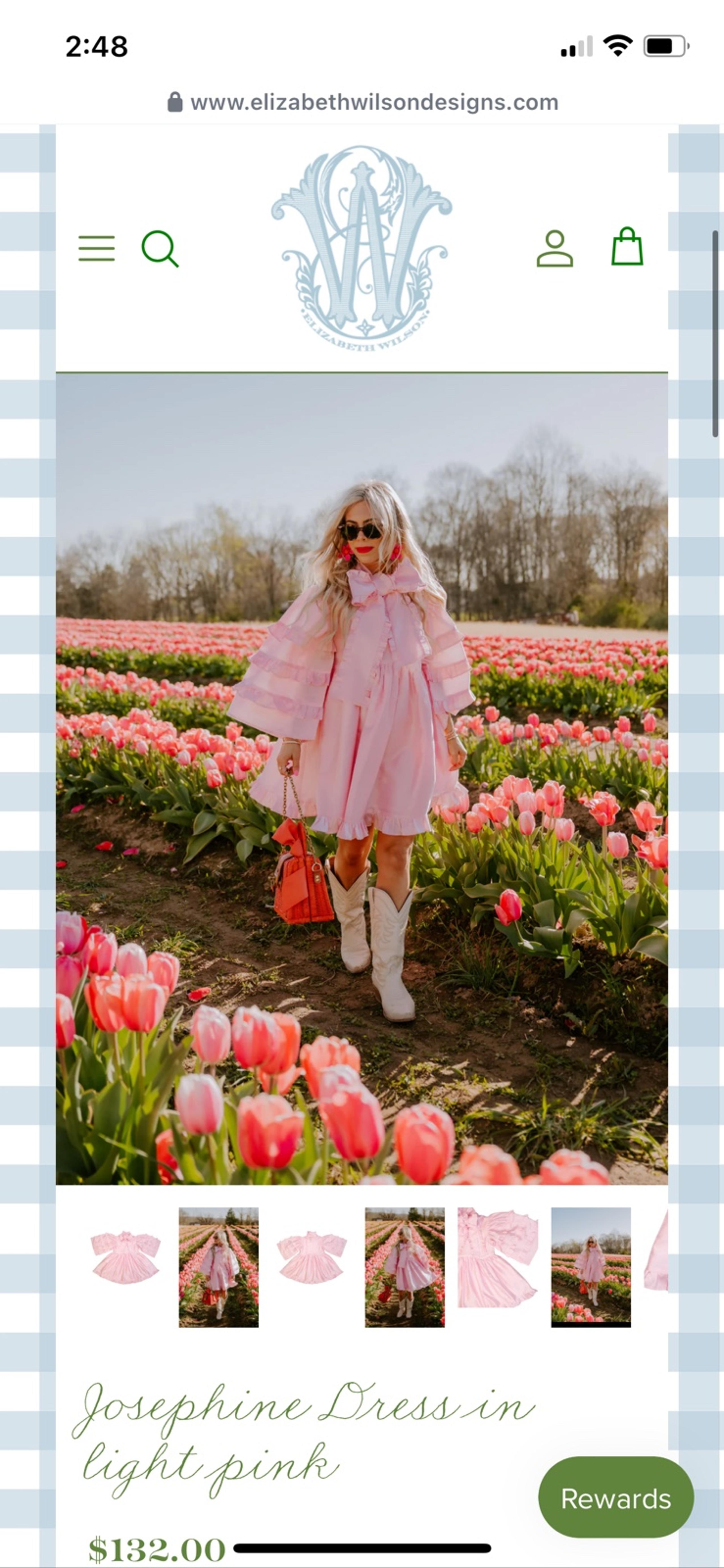 Elizabeth Wilson Designs Pink Bow Josephine Dress
