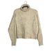 ZARA Wool Blend Longsleeve Oversized Turtleneck Sweater M Cream #2093
