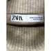 ZARA Wool Blend Longsleeve Oversized Turtleneck Sweater M Cream #2093