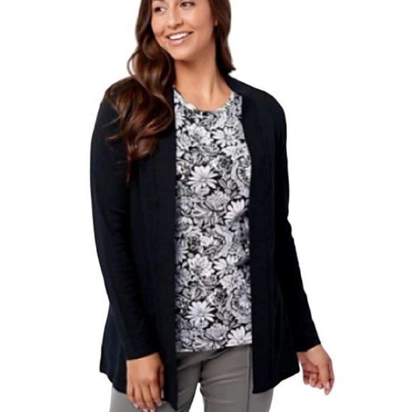 Isaac Mizrahi Live! Essentials Cardigan and T Shirt X LARGE (1001)