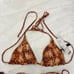 Urban Outfitters Out From Under Snake Print Scrunch Triangle Bikini M