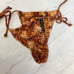 Urban Outfitters Out From Under Snake Print Scrunch Triangle Bikini M
