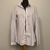 H&M White Pinstriped Patter Button Down Long Sleeve Shirt