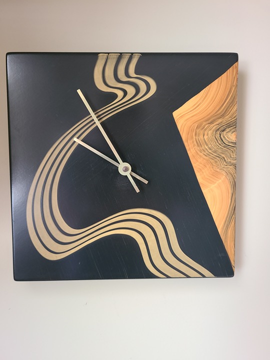 wood wall clock