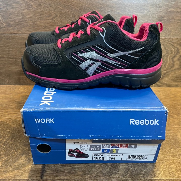 NEW Reebok RB454 Women's Anomar Work Safety Shoes Composite Toe Size 7 M