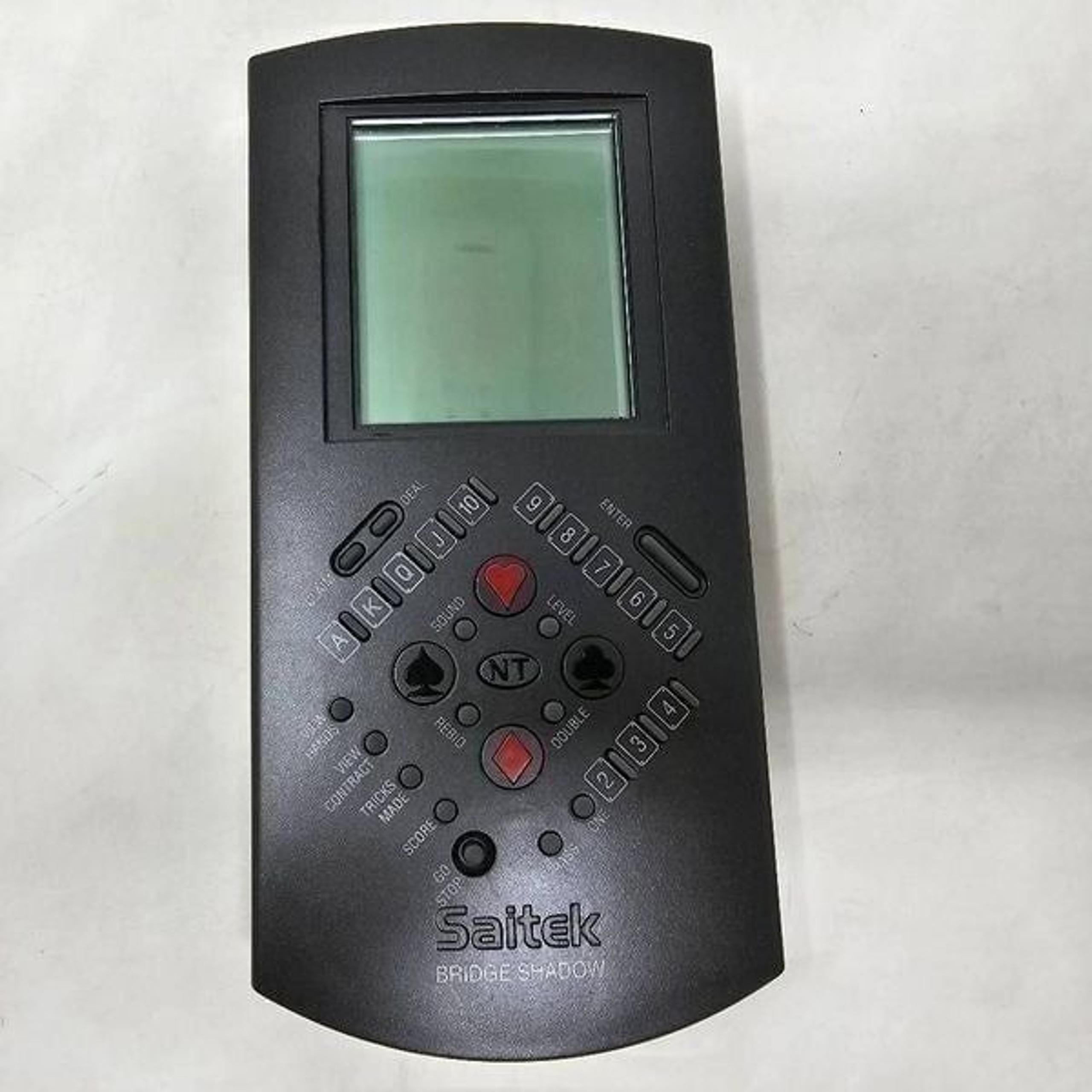SAITEK BRIDGE SHADOW HANDHELD ELECTRONIC BRIDGE CARD GAME