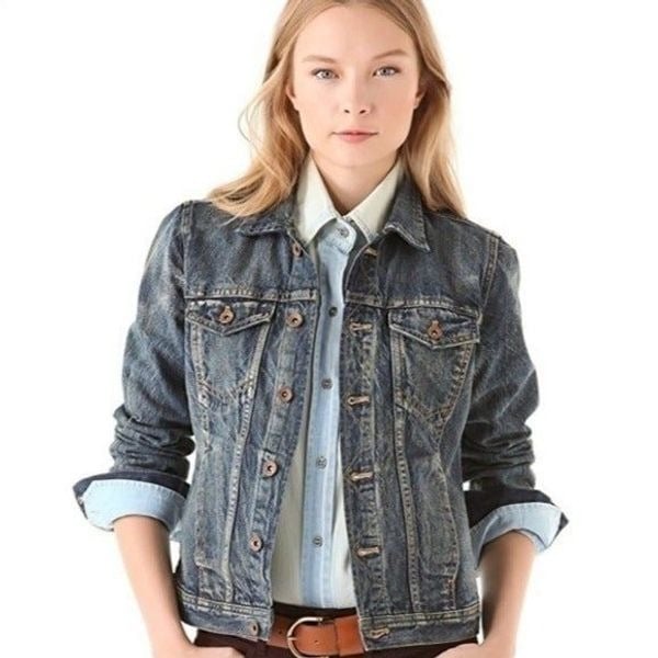 Madewell Classic Jean Jacket Storm Cloud Wash Woman's Medium