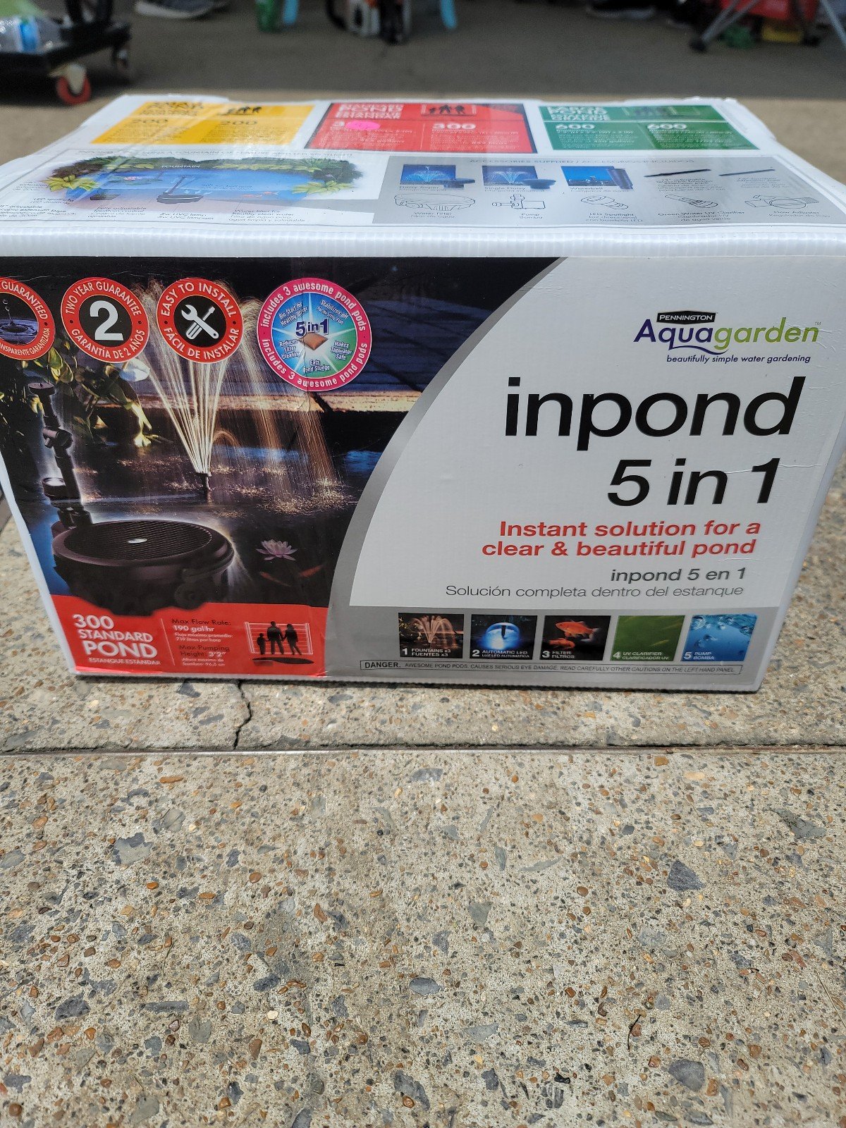 In-pond fountain 5 in 1