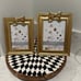 Two Pretty Gold Bow Frames (1) 4x6 (1) 5x7 By Shabby Chic