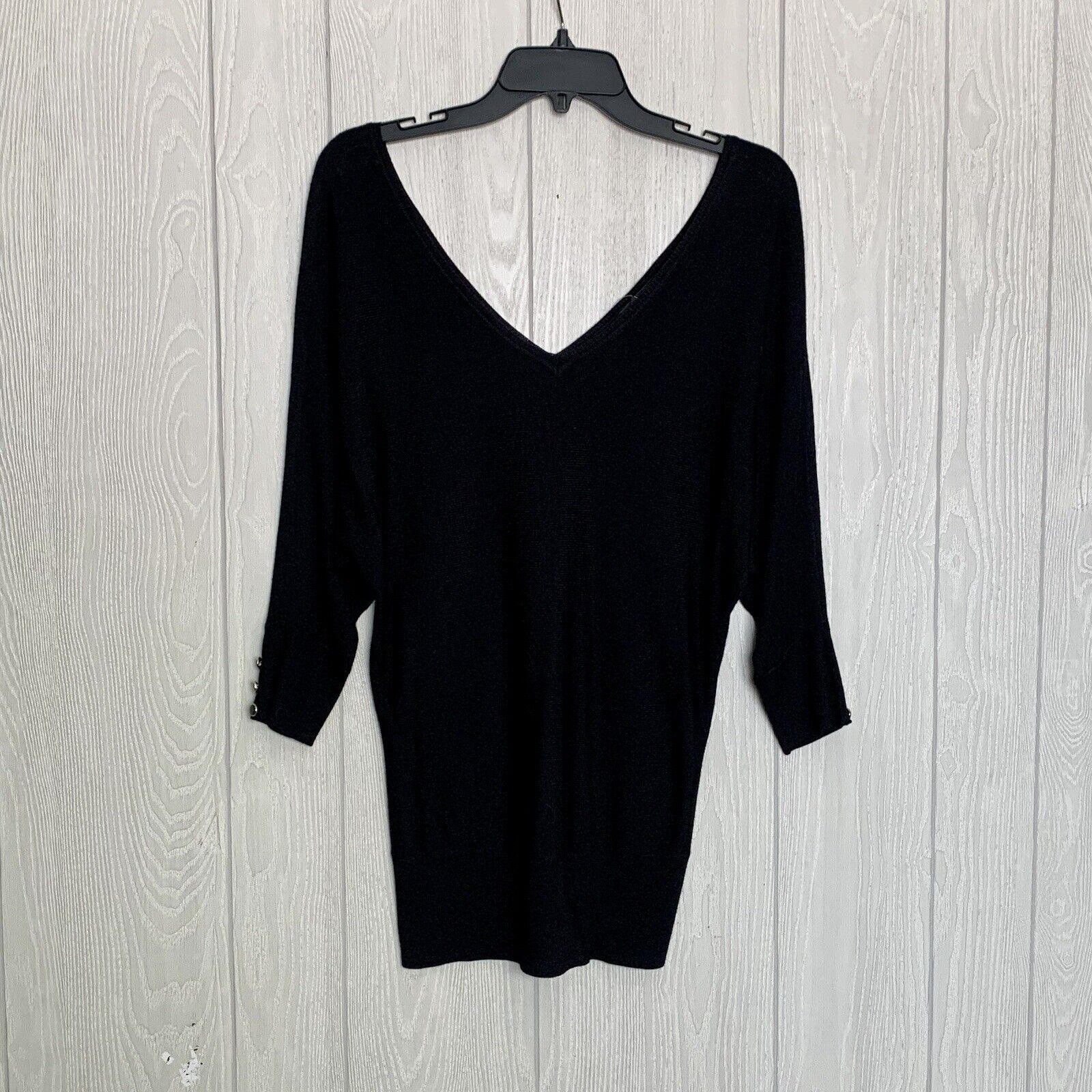 White House Black Market Double V-Neck Sweater Small NWT