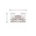 Hampton Bay Truitt 14.2 in. 2-Light Brushed Nickel Modern Transitional Vanity
