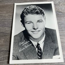 Dave Nelson Black & White Autographed Promotional Photo Bin 34