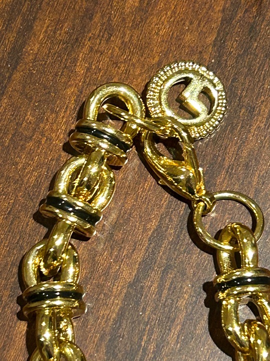 Vintage St. John Barrel Link Chain Necklace