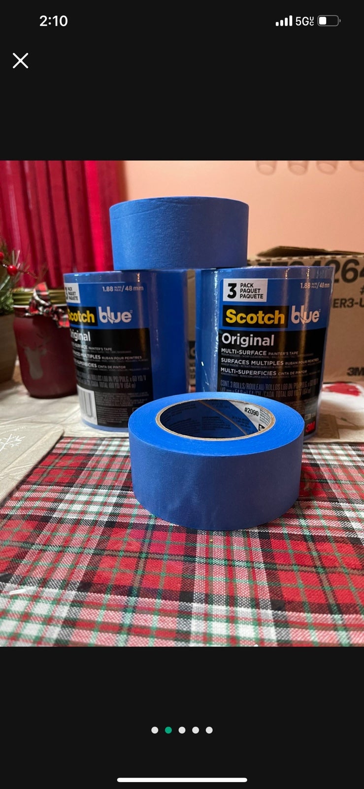 Painter covering blue taps 12 pcs in a box.