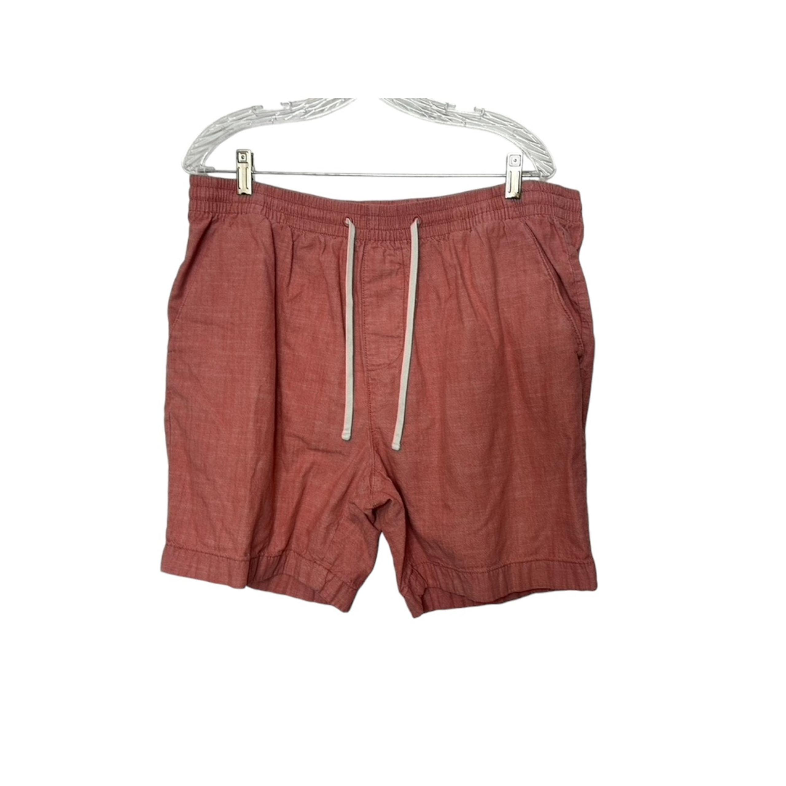 Nautica Red Classic Fit Elastic Drawstring Waist Casual Fit 7" Shorts Men's XL
