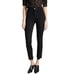 J Brand Black Ruby High-Rise Crop Valiant Raw Hem Cigarette Jeans