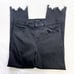 J Brand Black Ruby High-Rise Crop Valiant Raw Hem Cigarette Jeans