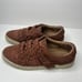 Frye Ivy Braid Strap Leather Sneaker Womens Size 11 Burgundy Slip On Cushioned