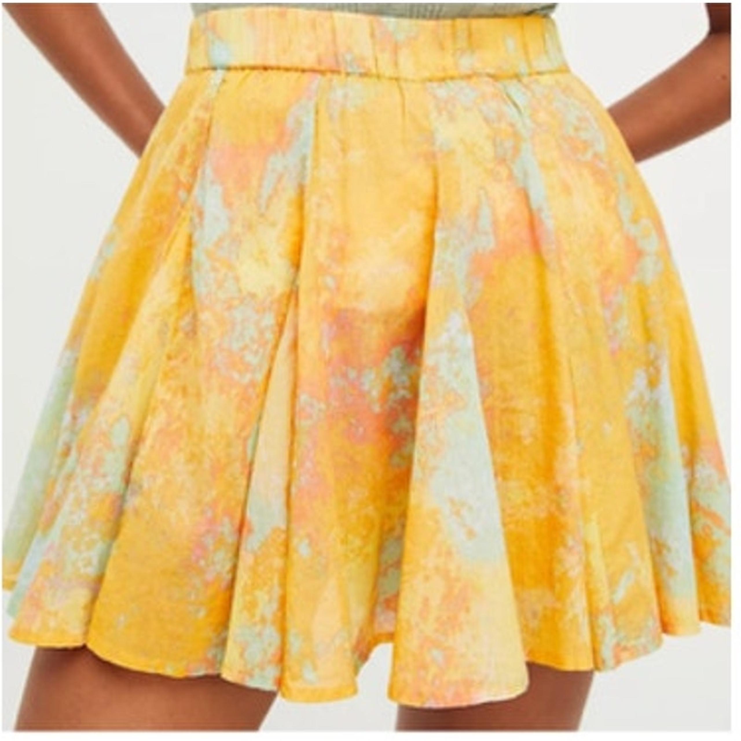 Free People Sway With Me Mini Skirt Size: M Color: Creamsicle *Flaw