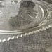 Jeanette BALTIMORE PEAR leaf design CLEAR glass Handled Cake Platter Vintage